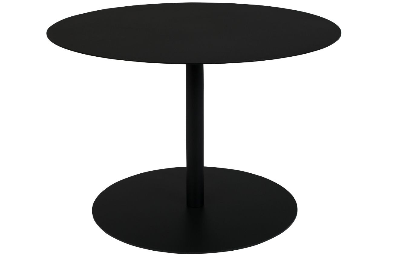 Černý kovový konferenční stolek