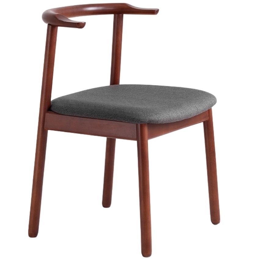 Nordic Design Hnědá dřevěná jídelní židle Kube