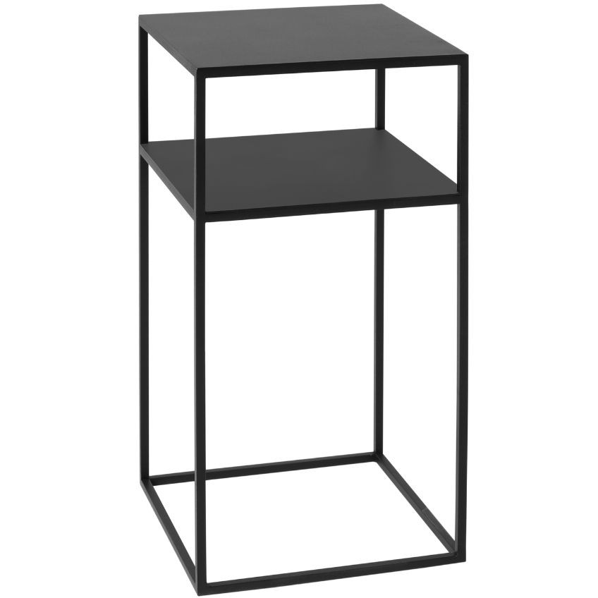 Nordic Design Černý kovový odkládací stolek Moreno