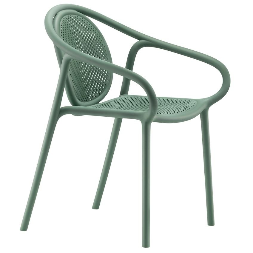 Pedrali Zelená plastová jídelní židle Remind