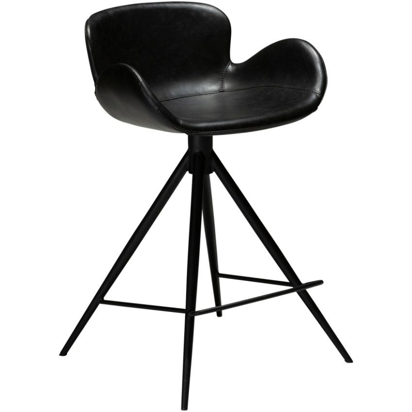 ​​​​​Dan-Form Černá koženková barová židle