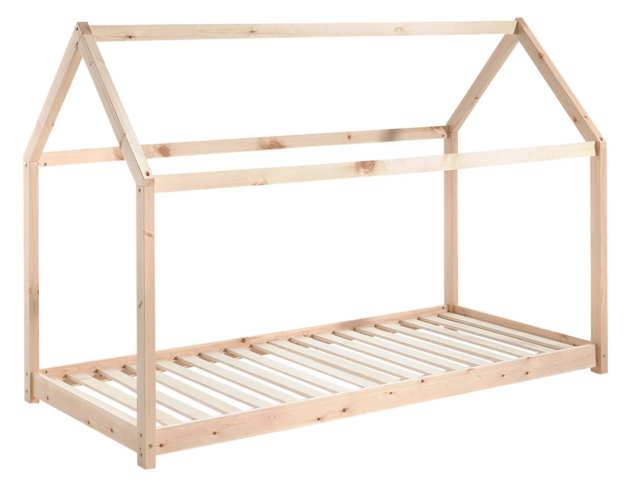 Přírodní dětská dřevěná postel Vipack