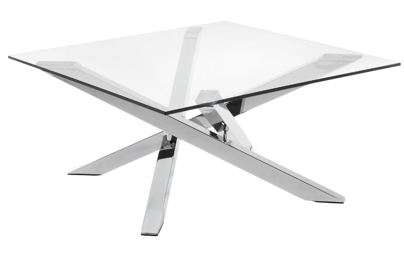 Skleněný konferenční stolek Kave Home Kamido 90 x