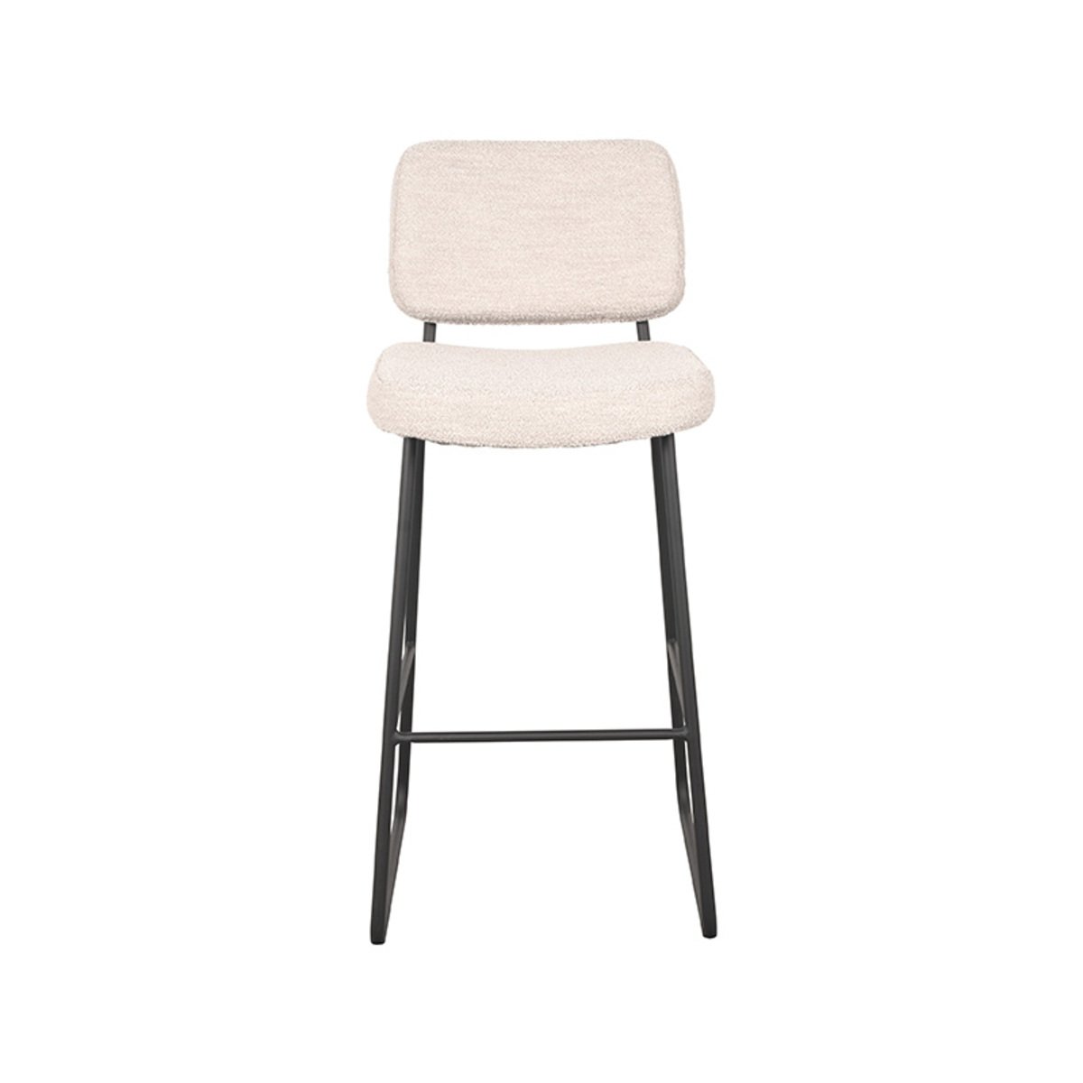 LABEL51 Barová židle NOAH bílé bouclé 105cm