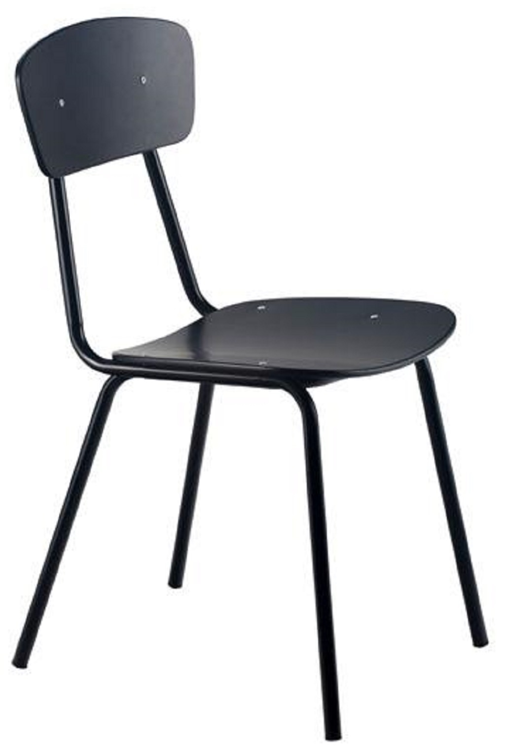 Černá kovová jídelní židle