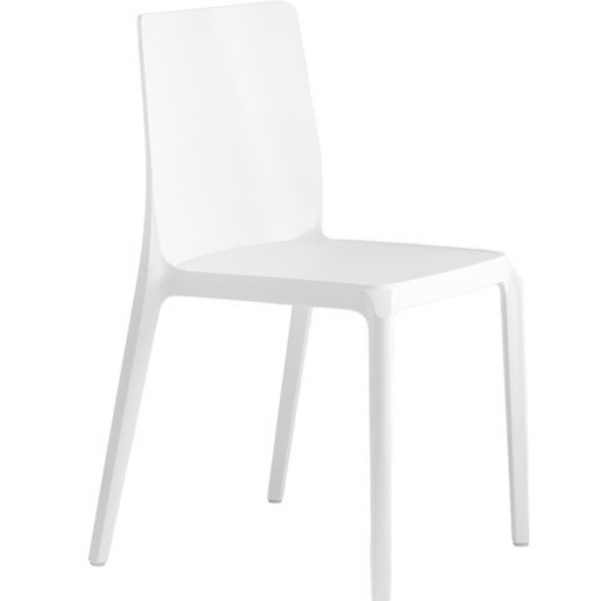 Pedrali Bílá plastová jídelní židle