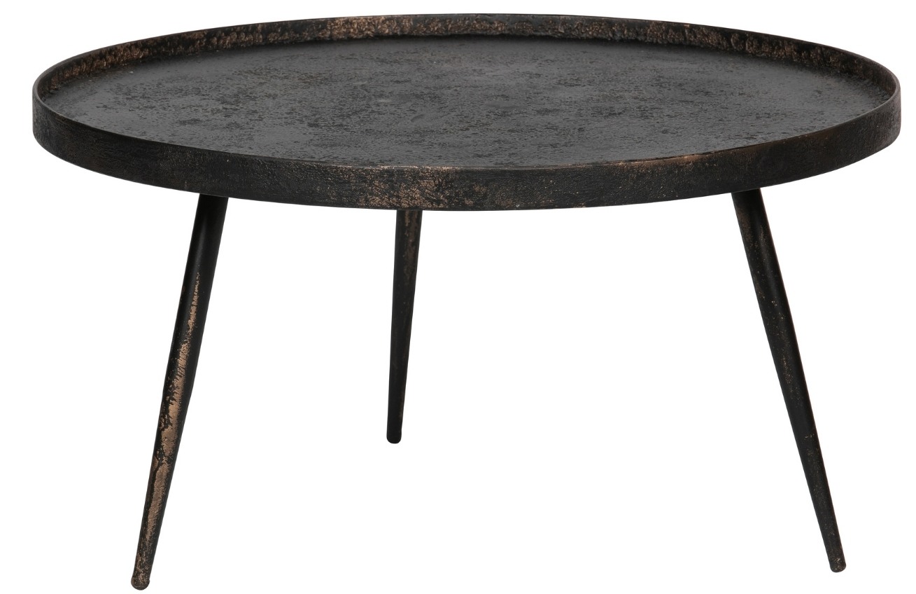 Hoorns Černý kovový konferenční stolek Buster