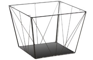 Černý kovový konferenční stolek Kave Home Tilo 60