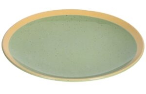 Světle zelený keramický dezertní talíř Kave