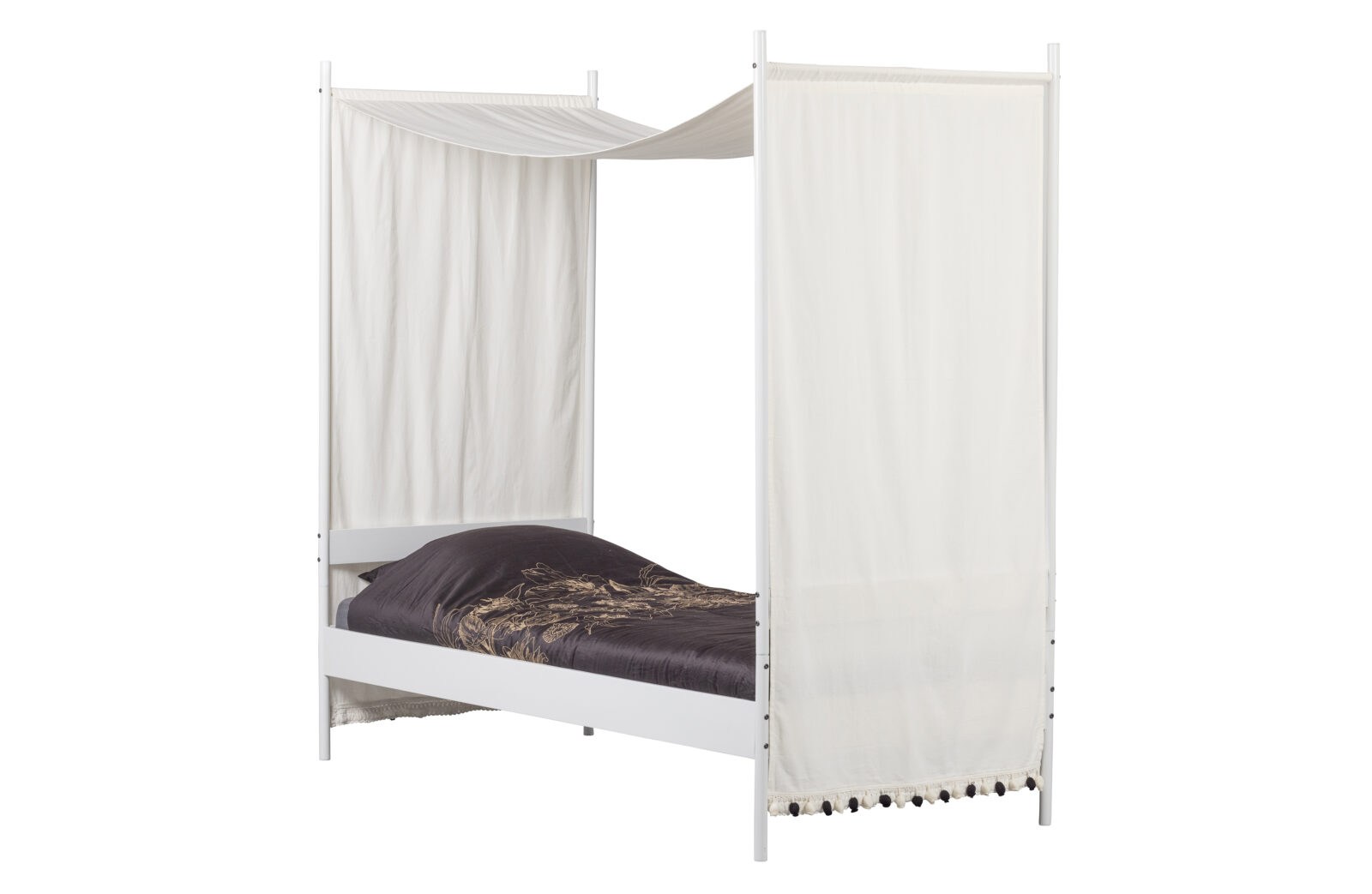 WOOOD Kovová postel WENDY bílá 90x200cm