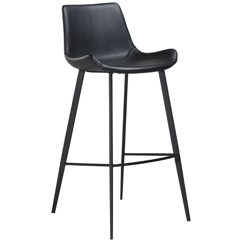 ​​​​​Dan-Form Černá koženková barová židle DAN-FORM