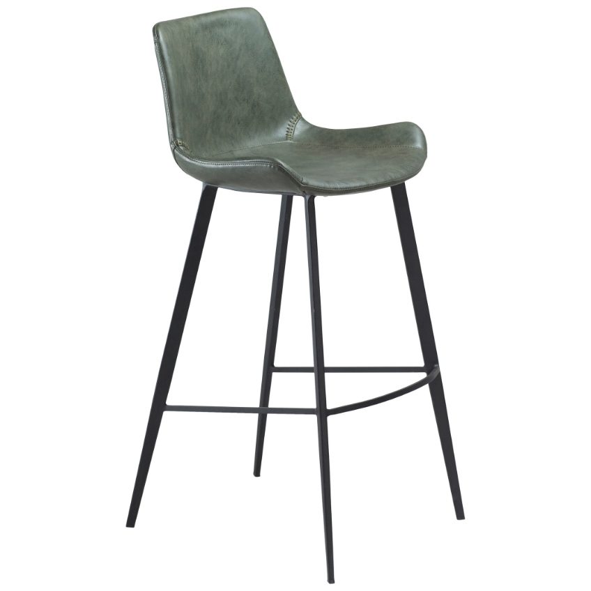 ​​​​​Dan-Form Zelená koženková barová židle DAN-FORM Hype