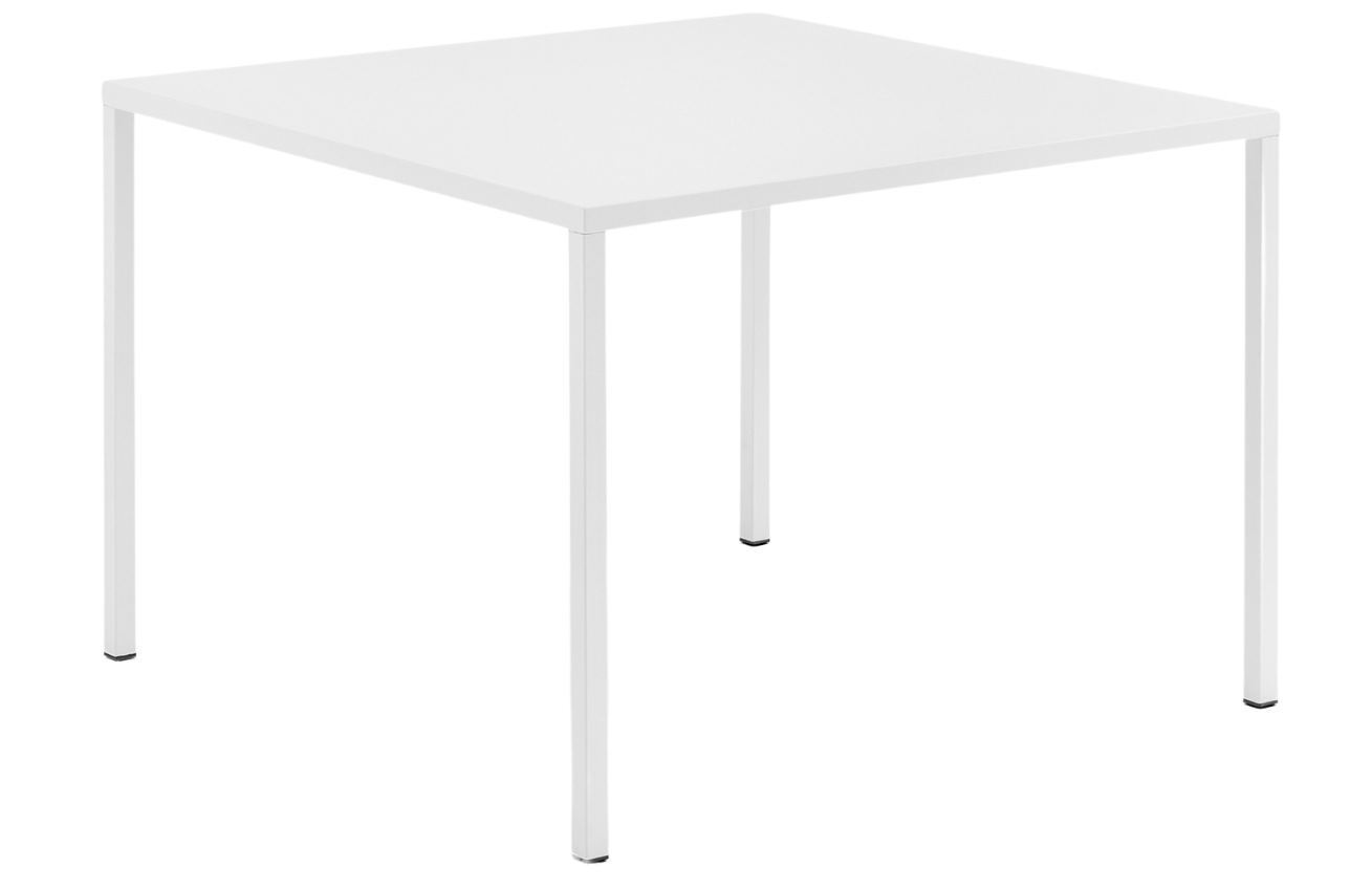 Pedrali Bílý kovový jídelní stůl Fabbrico 80x80