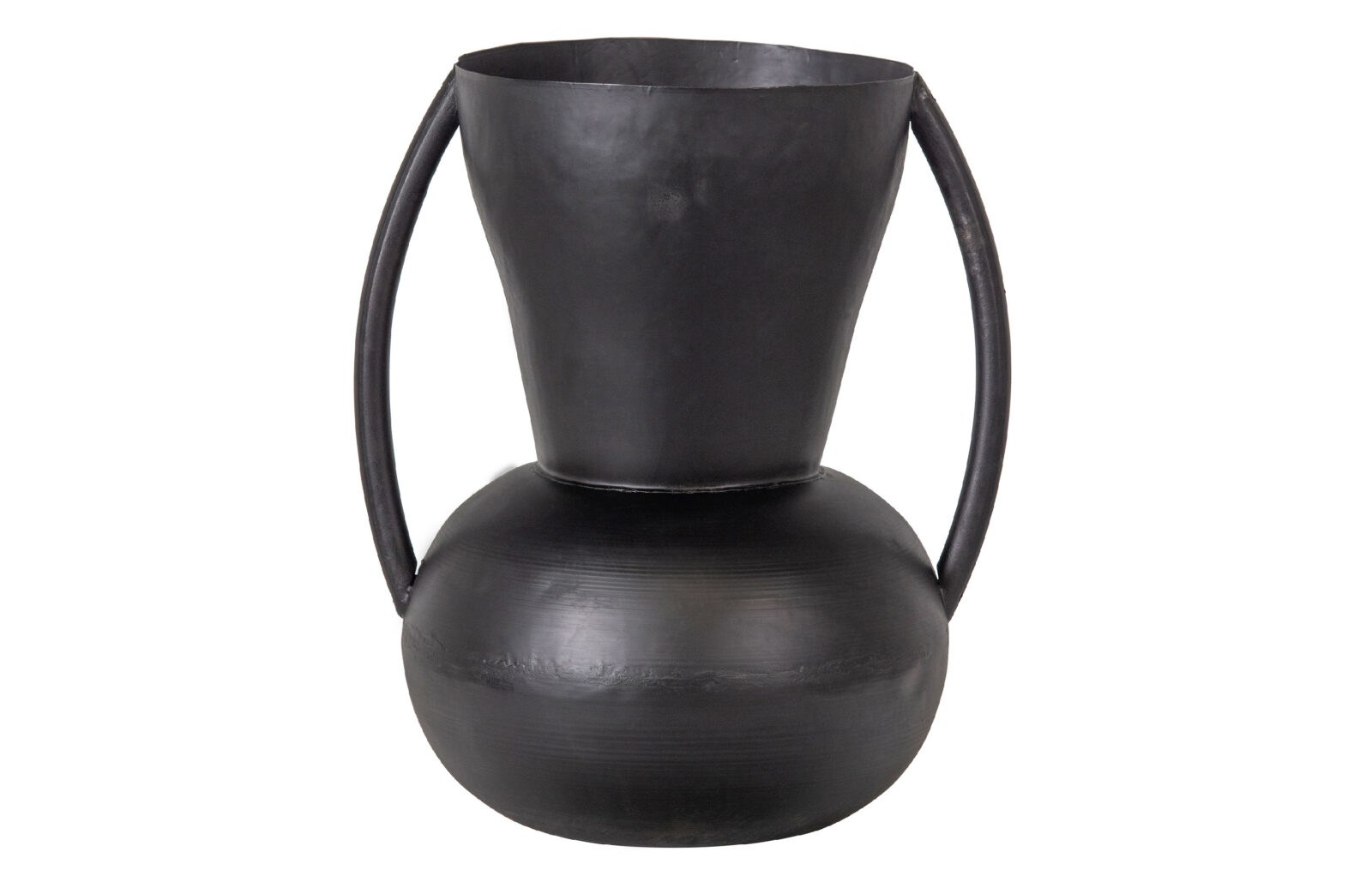 WOOOD černá kovová váza SIEP