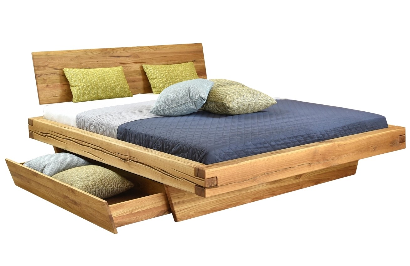Woody Masivní dubová postel Matteo 160 x