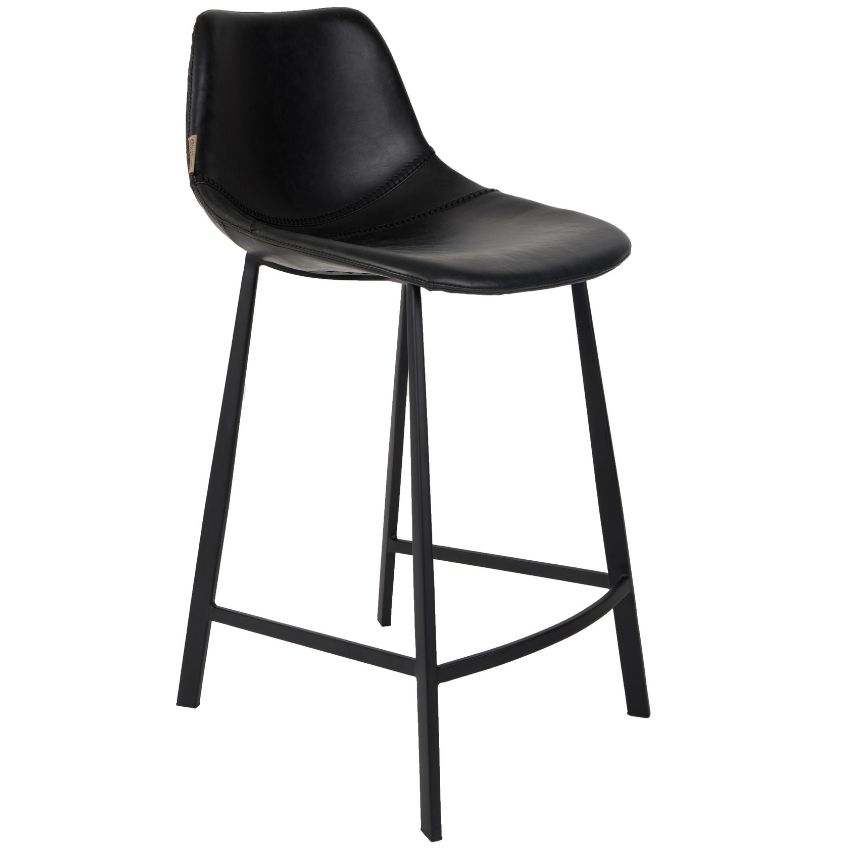 Černá vintage barová židle DUTCHBONE Franky 65