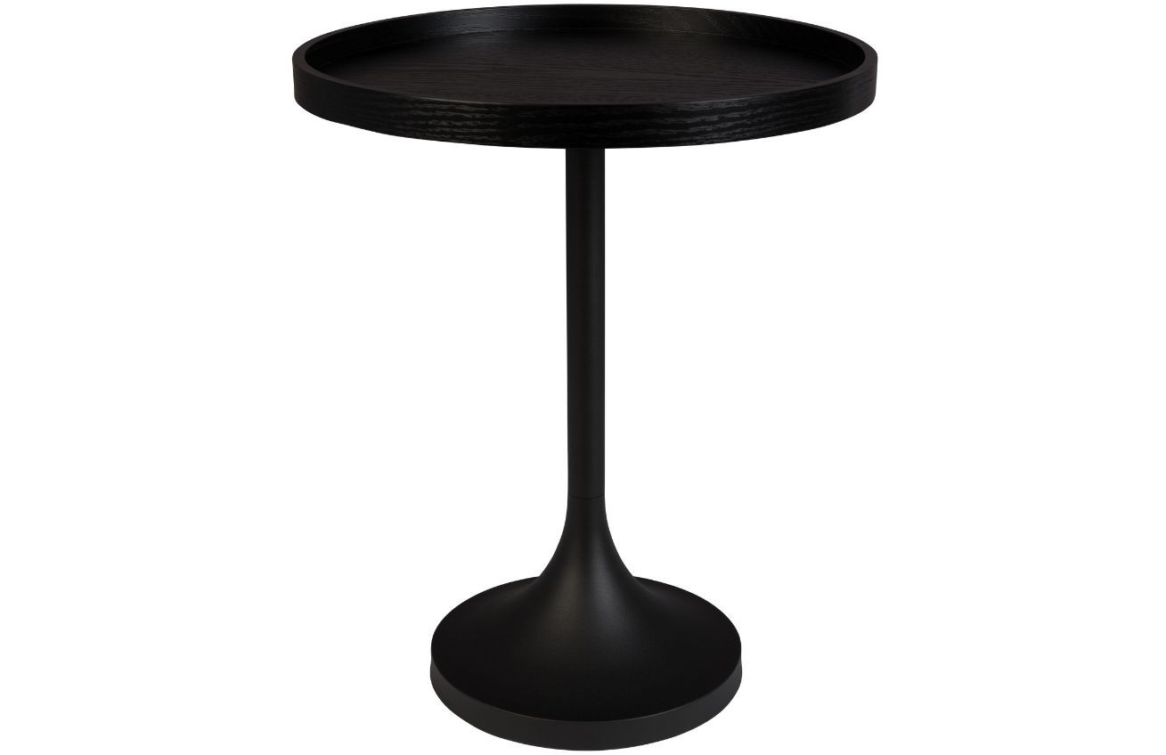 Černý dubový odkládací stolek ZUIVER
