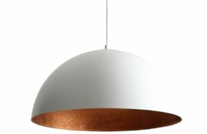 Nordic Design Bílo měděné závěsné světlo