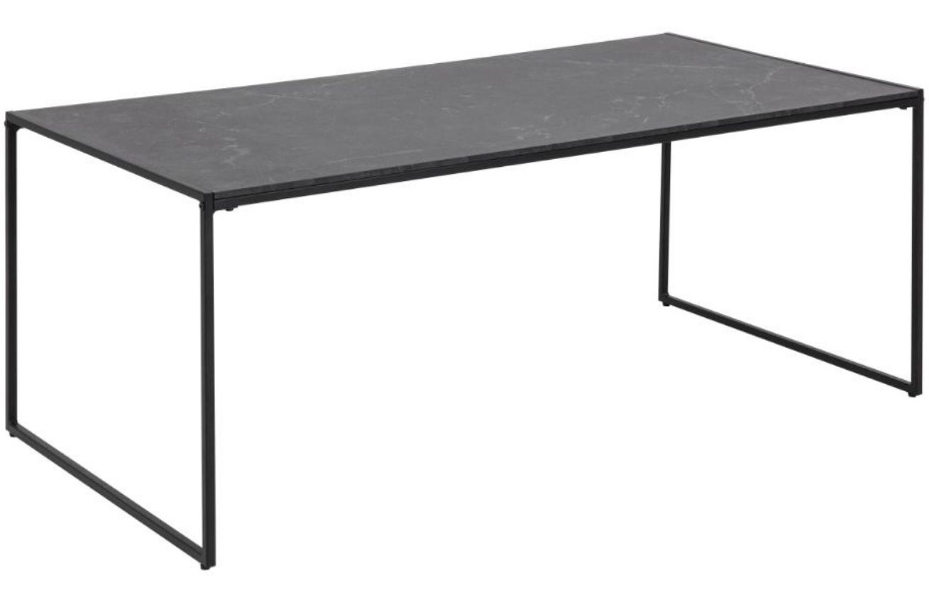 Scandi Černý dřevěný konferenční stolek Sigrun 120 x