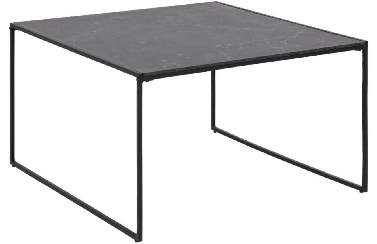 Scandi Černý dřevěný konferenční stolek Sigrun 80 x