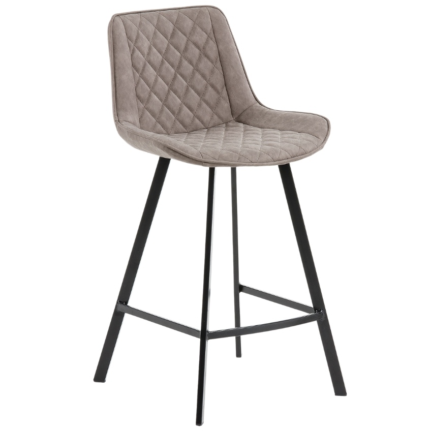 Béžová koženková barová židle Kave Home