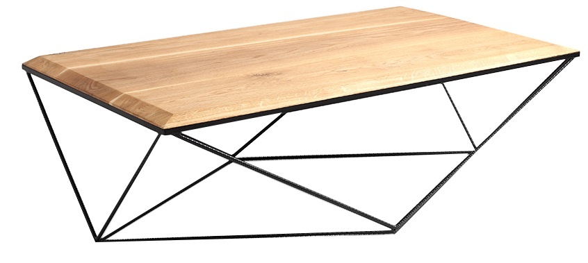 Nordic Design Přírodní konferenční stolek Deryl 140x80