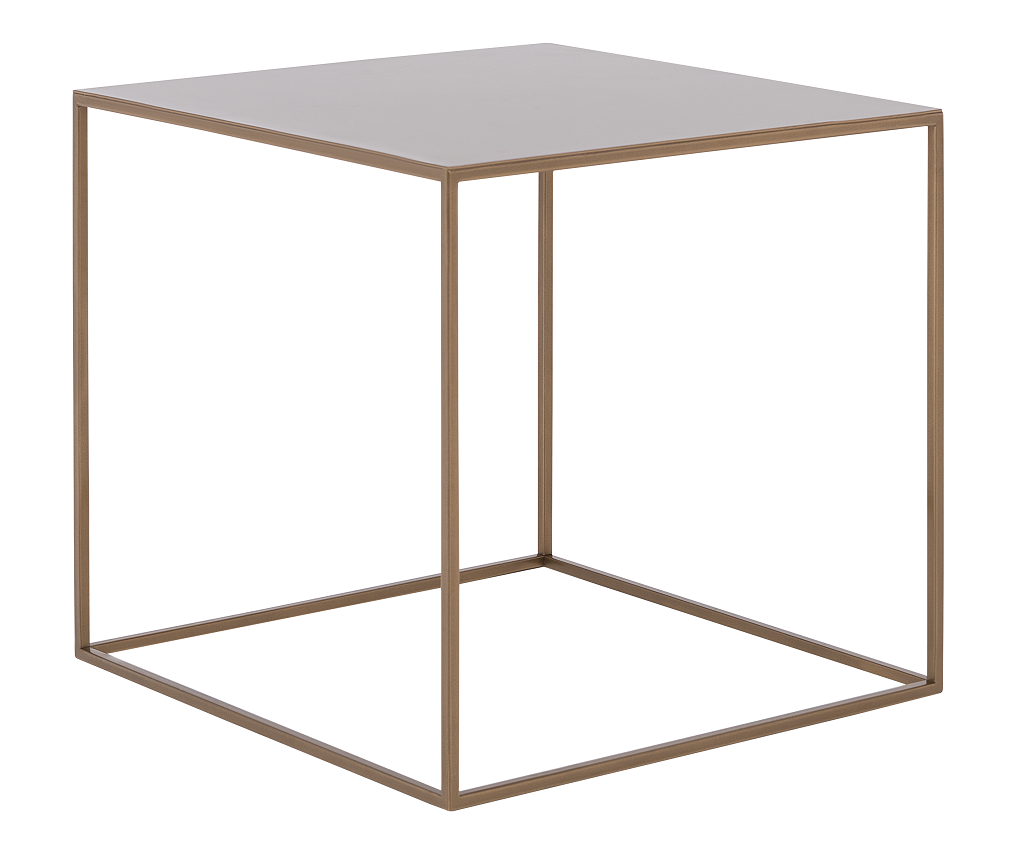 Nordic Design Zlatý kovový konferenční stolek Moreno
