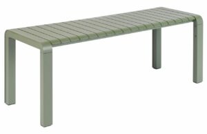 Zelená kovová zahradní lavice ZUIVER VONDEL