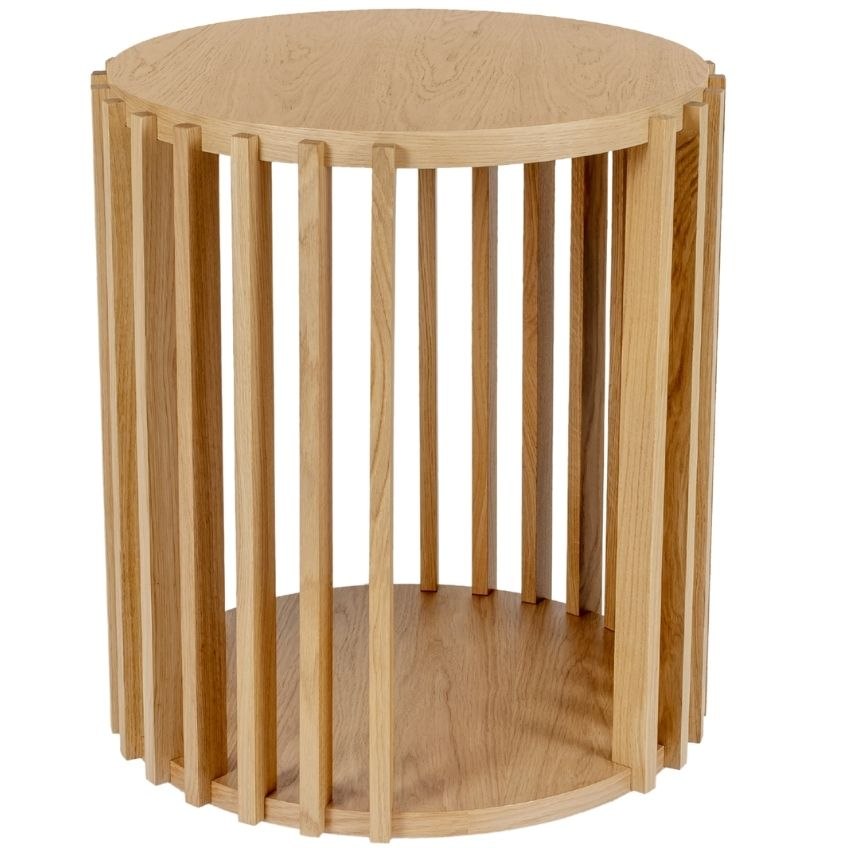 Dubový kulatý konferenční stolek Woodman Drum Ø