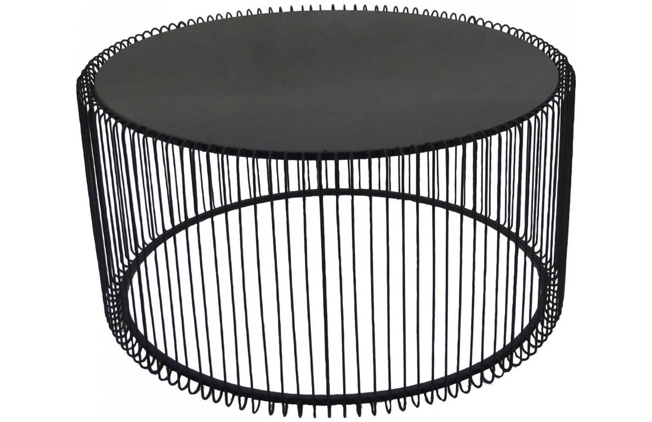 Kare Design Černý kovový konferenční stolek