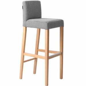 Nordic Design Černobílá látková barová židle
