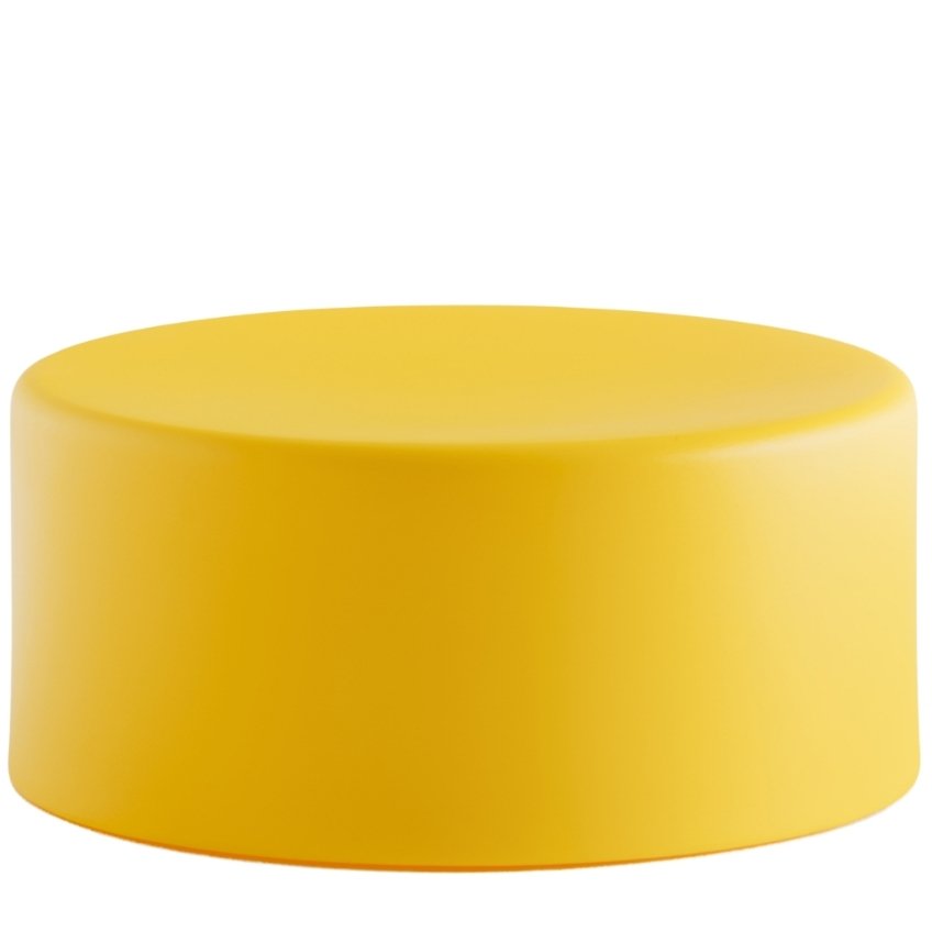 Pedrali Žlutý kulatý plastový taburet Wow