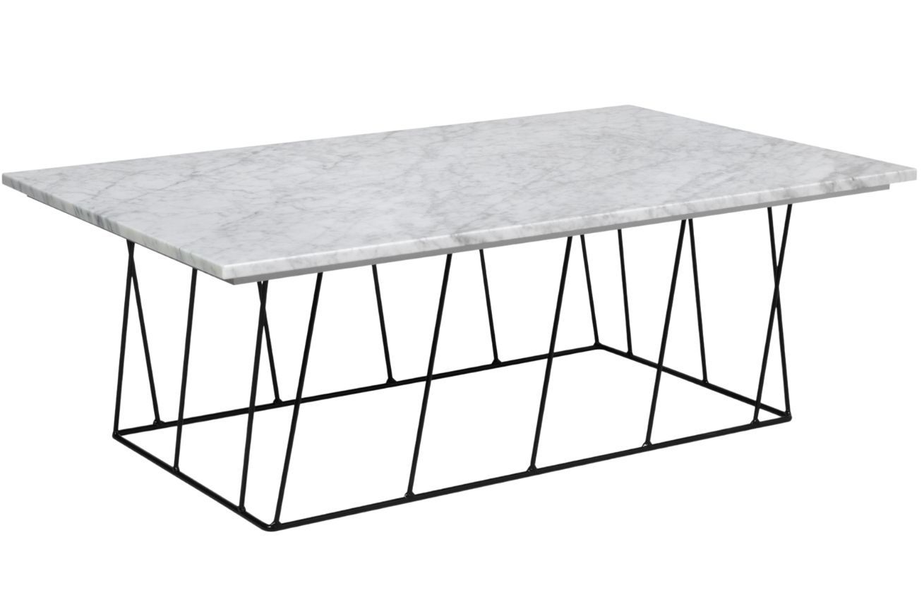 Bílý mramorový konferenční stolek TEMAHOME Helix