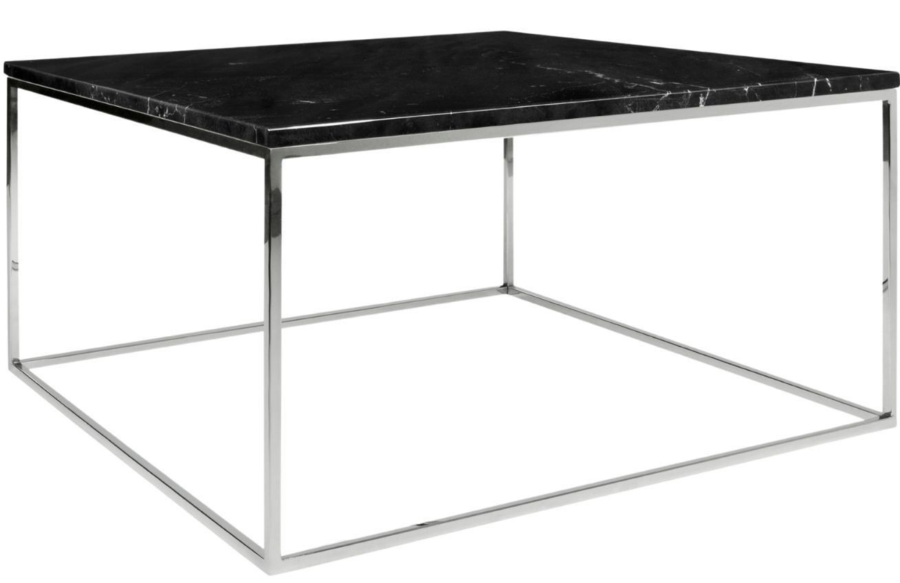 Černý mramorový konferenční stolek TEMAHOME Gleam 75x75