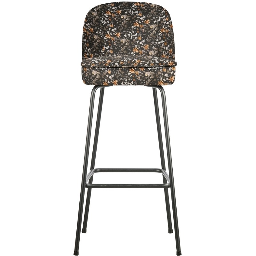 Hoorns Černá sametová barová židle Tergi 79