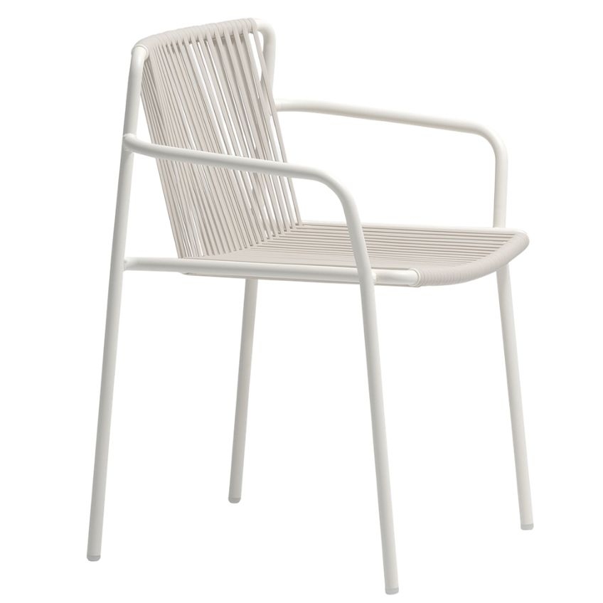 Pedrali Bílá kovová zahradní židle
