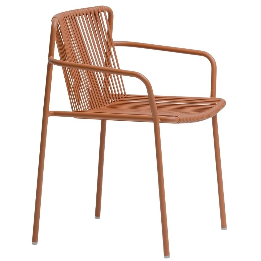 Pedrali Hnědá kovová zahradní židle