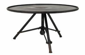 Černý kovový konferenční stolek DUTCHBONE
