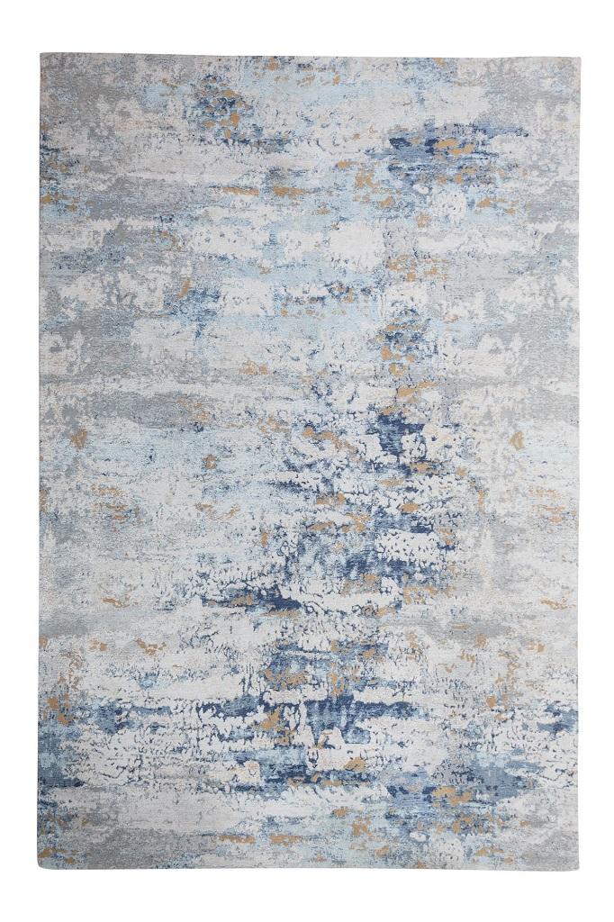 Moebel Living Modro šedý bavlněný koberec Charlize