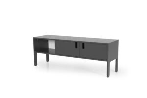 TENZO Dřevěný TV stolek UNO šedý