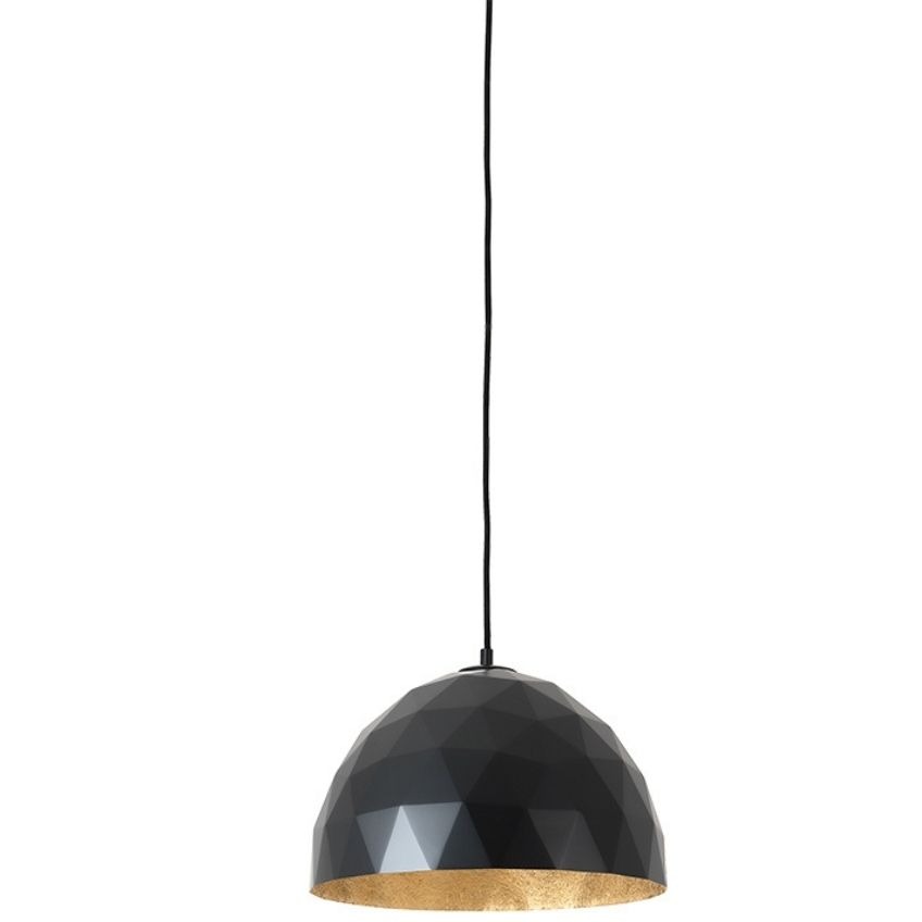 Nordic Design Černé kovové závěsné světlo Auron