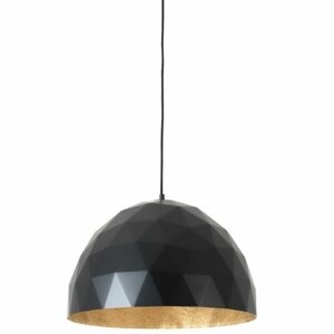 Nordic Design Černé kovové závěsné světlo Auron