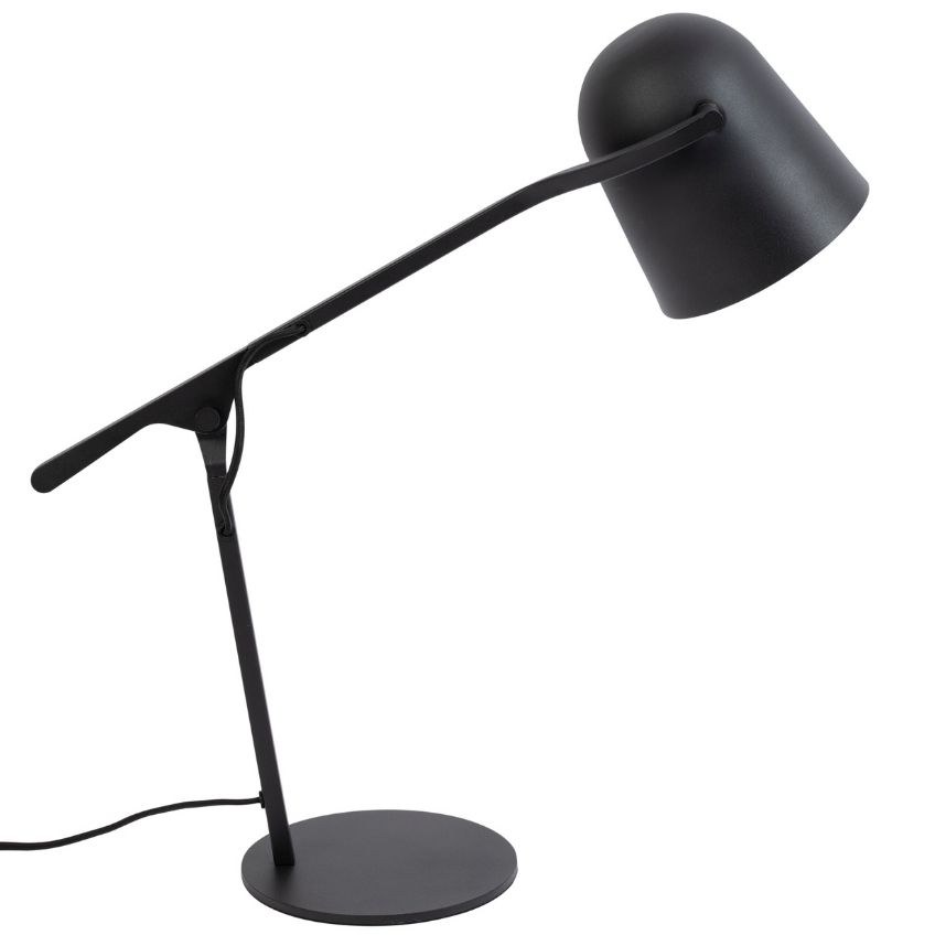 Černá kovová stolní lampa Kave Home