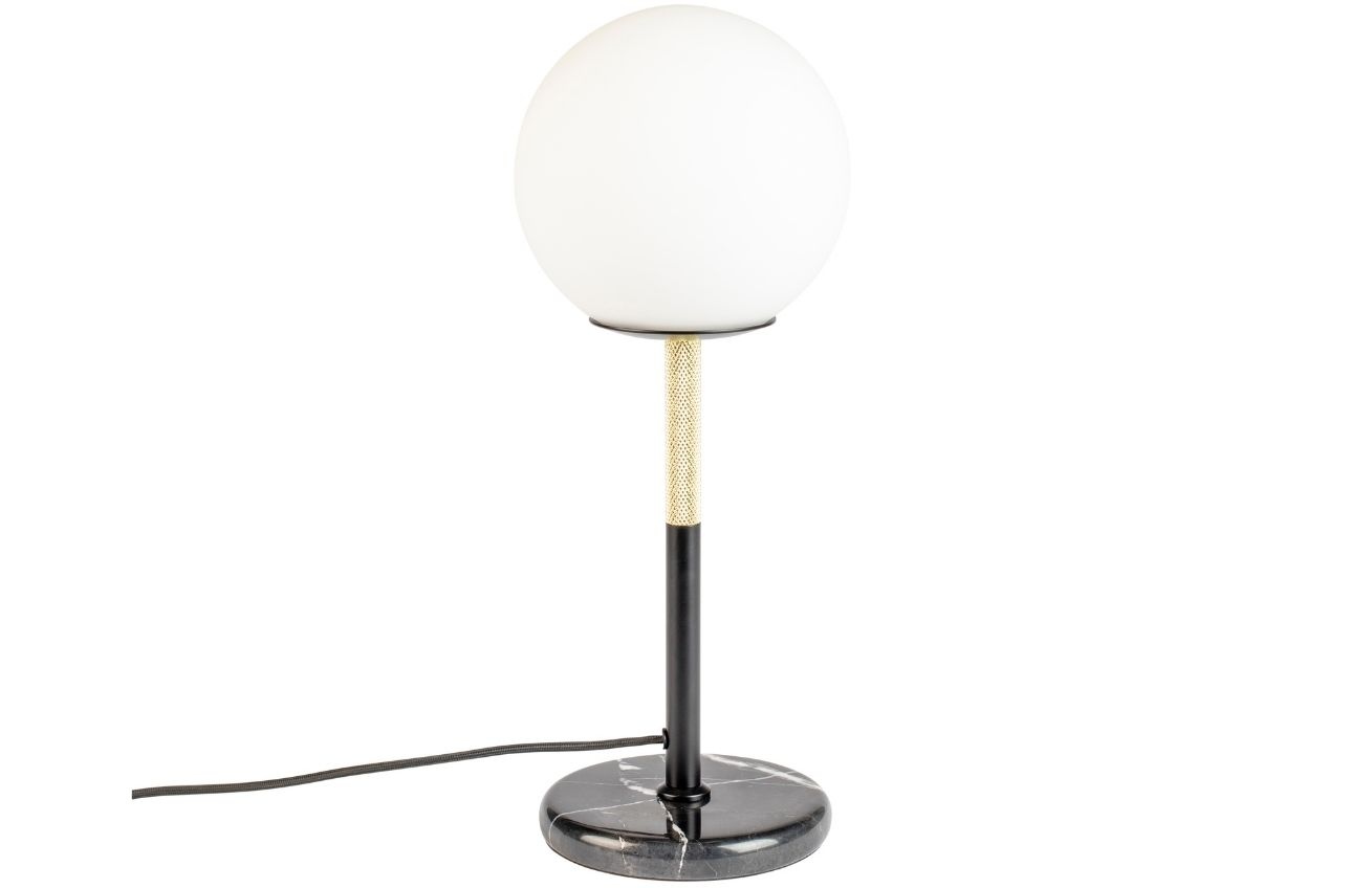 Opálově bílá skleněná stolní lampa ZUIVER
