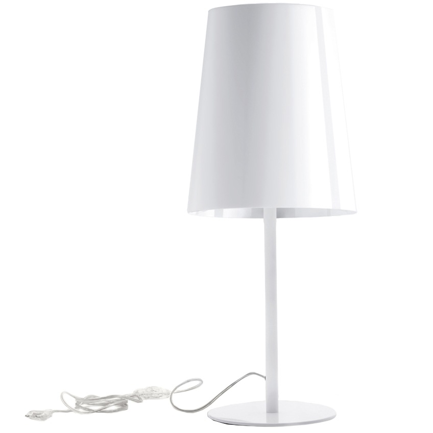 Bílá stolní lampa Pedrali