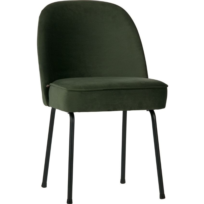Hoorns Zelená sametová jídelní židle