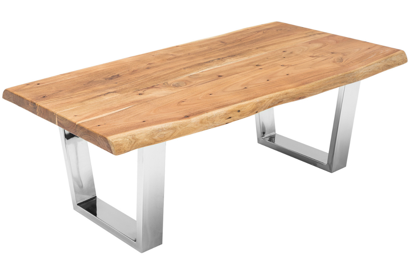 Moebel Living Masivní akátový konferenční stolek Holz