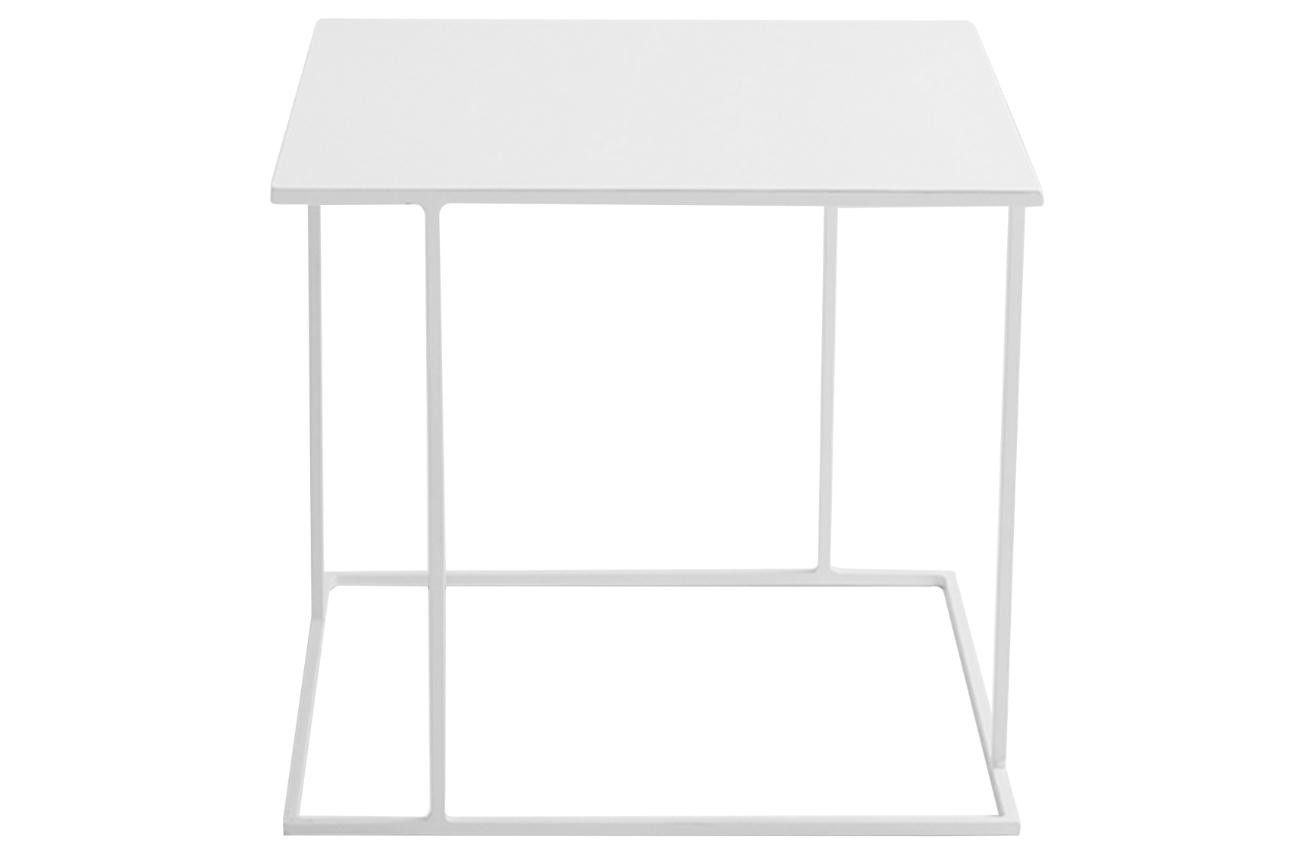 Nordic Design Bílý kovový konferenční stolek Valter