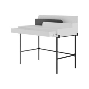 Kalune design Psací stůl LEILA bílo-šedý