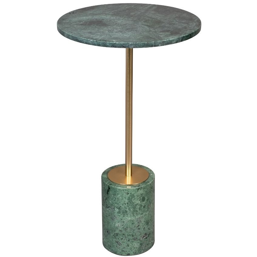 Zelený mramorový odkládací stolek